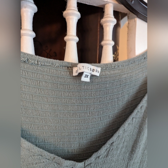 Baltic Born Monica Smocked Dress - Sage - 3X - Picture 6 of 8